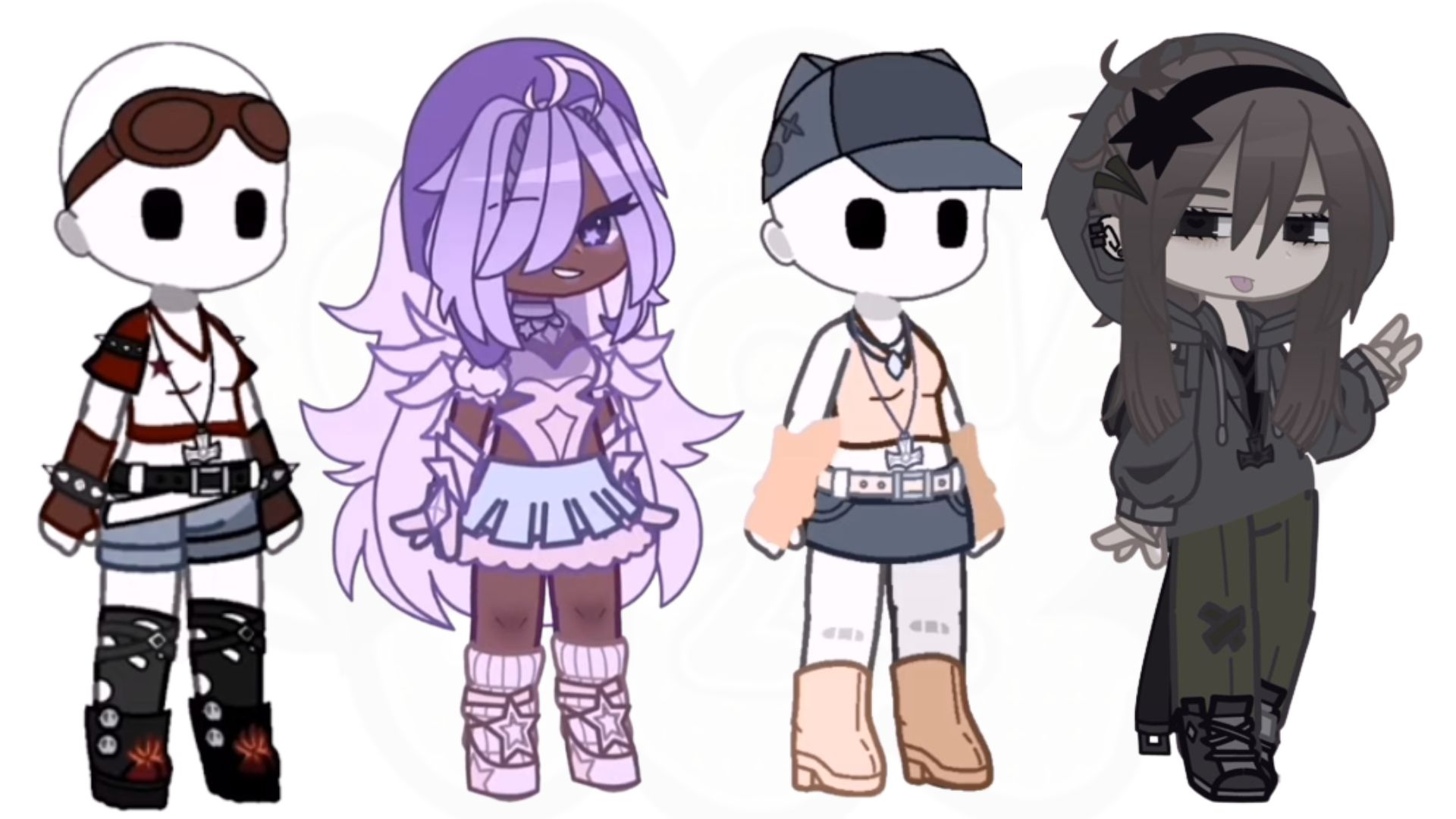 GAcha y2k's characters outfits